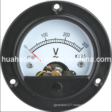 Round Voltage Meter